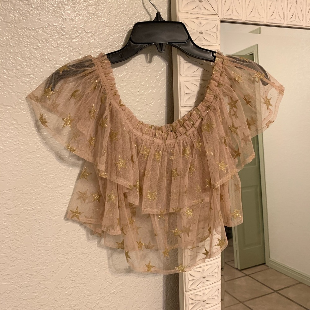 Glitter star pattern crop overlay